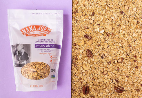 (5lb Nana Joes Granola Savory Blend | Pecan, Almond & Cashew | Handmade Gluten-Free, Vegan, Healthy, Organic