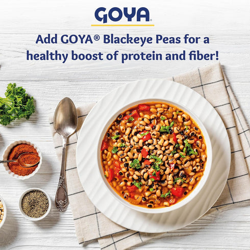 Pack 2 (16 oz Goya Black Eyed Peas Dry, Creamy and Flavourful Frijoles Goya Pintos, Pantry Staple, of Bags)
