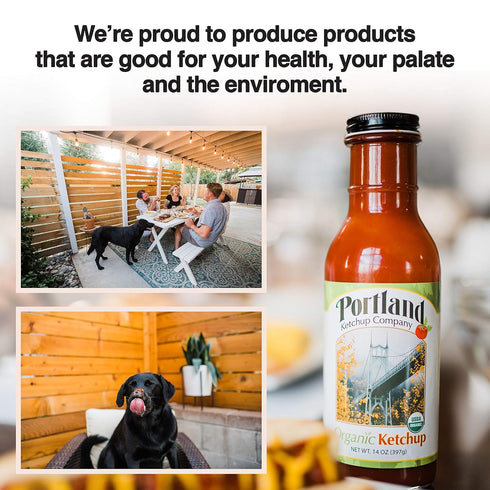 (14 oz pack 3) Portland Organic Ketchup Gift Box by Portlandia Foods fl - of Naturally Gluten-free, Vegan, non-GMO