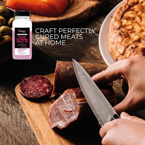 Crave Seasonings #1 2.0 LB #1- Crave Pink Curing Salt JAR - Prague Powder, Instacure Made in USA, Premium Cure