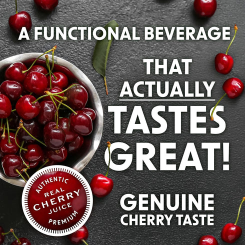 (12oz/12pk) 5 120mg BING Energizing Juice Beverage Original Cherry Made with REAL Juice! Low Calorie; B-Vitamins