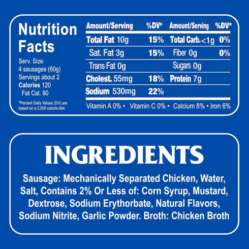 Armour 4.6 OZ (Pack 24) Star Chicken Vienna Sausage, Canned Sausage
