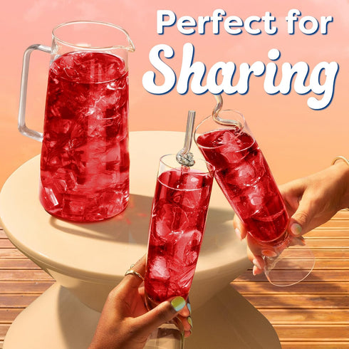 Packets, 10 2.2 Oz (Pack 6) Crystal Light Zero Sugar Cherry Pomegranate Drink Mix, Naturally Flavored Powdered Beverage