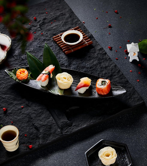 Complete Sushi Making Kit with Rolling Mat - Includes Rice, Seaweed, Wasabi & Soy Sauce