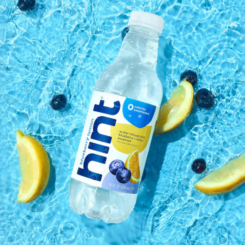 4-Flavor Pack 16 Oz (Pack 12) Hint Fruit-Infused Bottled Water, White Variety - Sugar Free Flavored Water with Zero