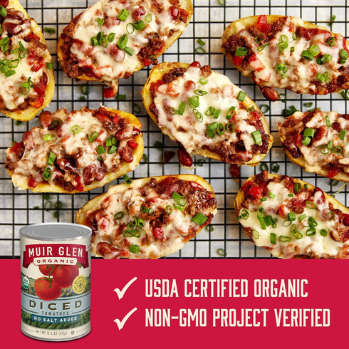 Muir Glen 14.5 oz. Organic Diced Canned Tomatoes, No Salt Added