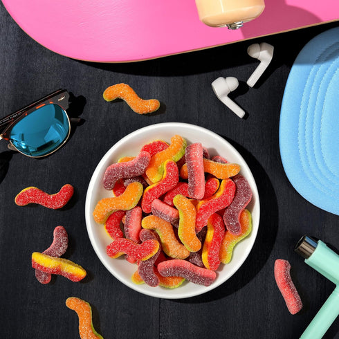 6.3 Trolli Sour Brite Duo Crawlers Candy, Ounce Bag