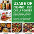 Jiva Organics Organic Red Chili Powder, 7 oz Bag, Extra Hot, Ground Indian Chillies, 100% Natural & Non-GMO