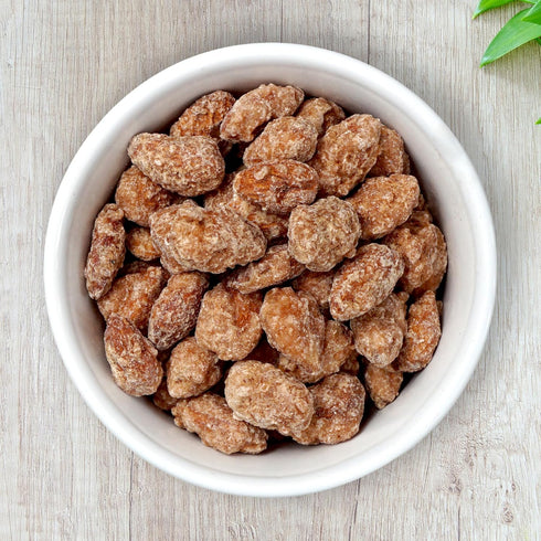 2 Cinnamon Almonds, Pound Bag, The Hampton Popcorn & Candy Company
