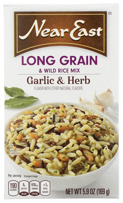 Near East Long Rain & Wild Rice Mix, Garlic & Herb, 5.9oz