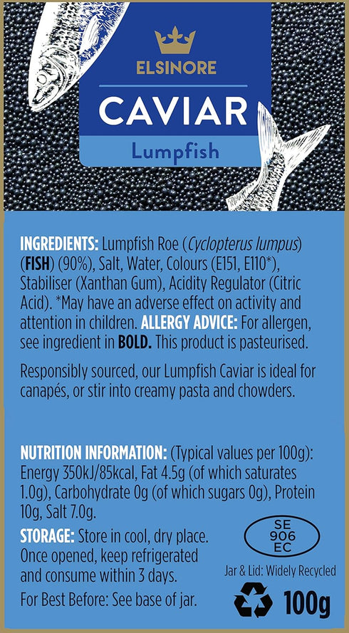 Elsinore 100g Black Lumpfish Cavier