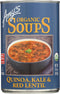 Amy's Soup, Vegan Quinoa, Kale and Red Lentil Soup, Gluten Free, Made