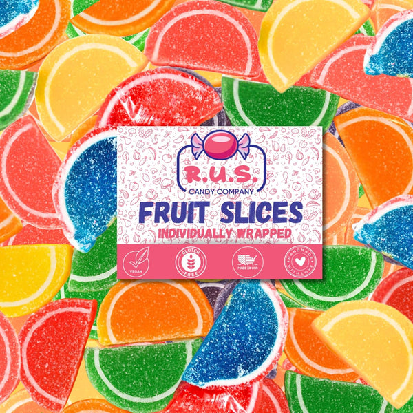 RUS Candy Company Classic Fruit Slices 1 Lbs Bulk Bag | Old-Fashioned