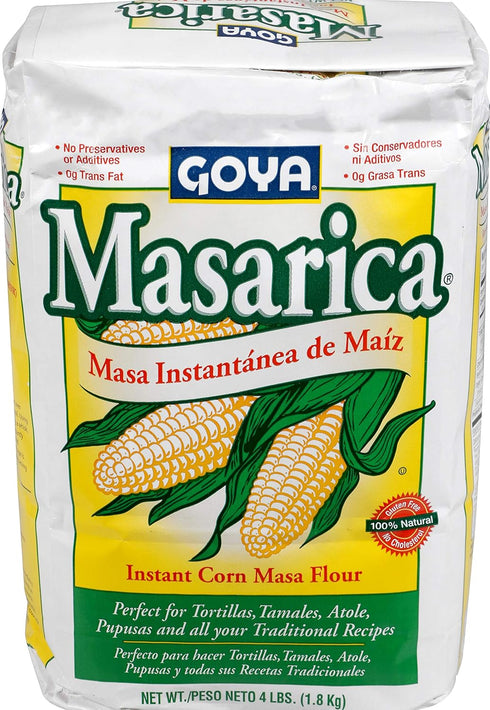 Goya Foods Masarica Instant Corn Masa Flour, 4 Pound