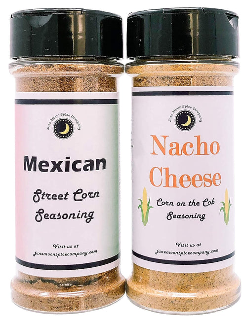 Premium CORN ON THE COB Seasonings, Variety 2 Pack, Nacho Cheese, Mexican Street Corn