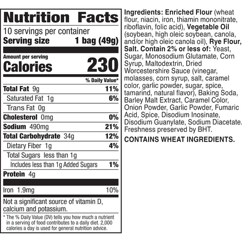 Gardetto's Multipack 17.5 oz (Pack 4) Original Recipe Snack Mix