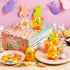 12pcs SYNCFUN Easter Candy Filled Eggs Shell Carrot, Chick and Bunny Shaped, Includes Duck, Chick and Bunny Shaped
