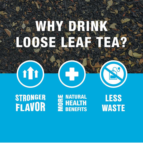 50 5 oz Tiesta Tea - Orange Spice Tea, Loose Leaf, Cinnamon Orange Black Tea, Premium High Caffeine Tea Blend, Make Hot