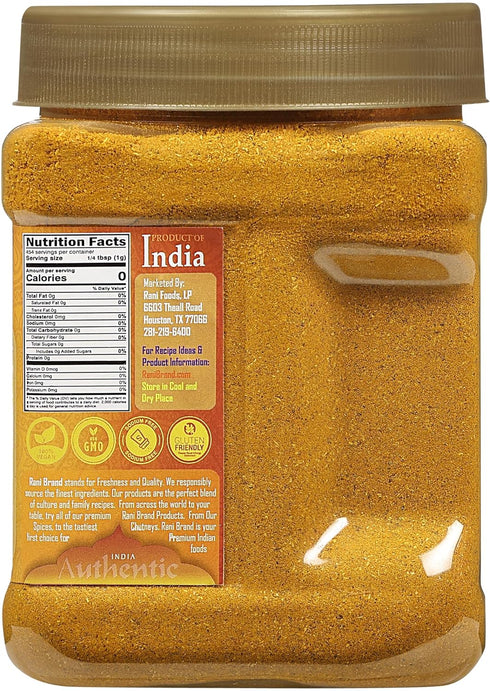 Rani Curry Powder Mild, 10-Spice Indian Blend, 1 lb (454g) PET Jar - All Natural, Vegan, Kosher