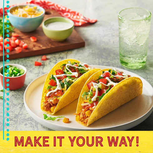 10 8.8 oz Old El Paso Stand 'N Stuff Taco Dinner Kit with Taco Shells, Mild Taco Sauce, and Seasoning Mix, Easy Meal