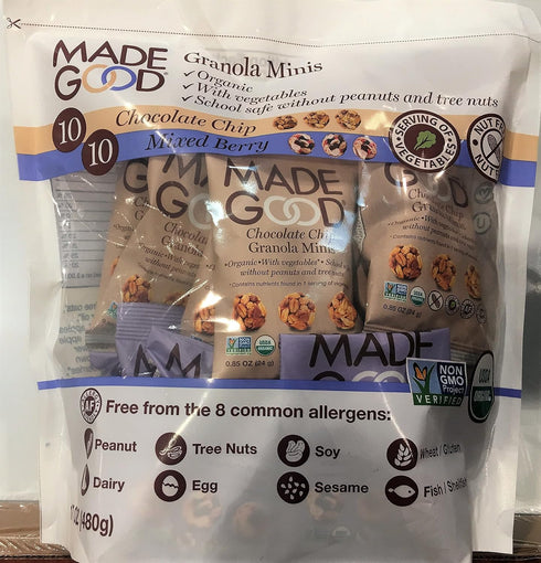 Made Good MadeGood Granola Minis Club Pack (20 ct, 0.85 oz. each); 10 Bags