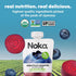 4.22 oz, 12 Count Noka Superfood Fruit Smoothie Pouches, Blueberry Beet, Healthy Snacks with Flax Seed, Prebiotic Fiber