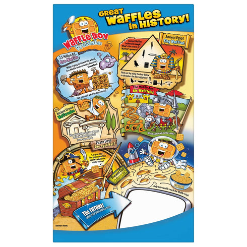 Post 20 OZ Waffle Crisp Breakfast Cereal, Sweetened Waffle Shaped Cereal, Box