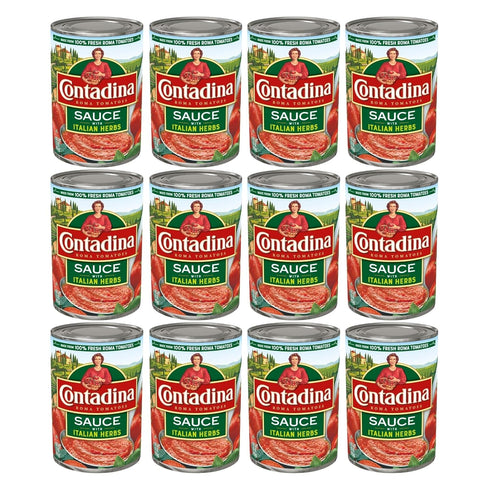 Contadina Tomato Sauce with Italian Herbs, 15 oz, Pack of 12 Cans