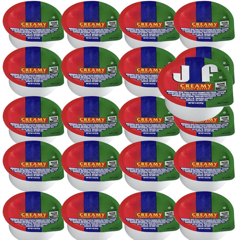 Vallary Creamy Peanut Butter Snacks: 20 Count of Convenient 3/4 oz Portions for