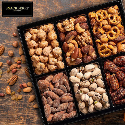 Set Holiday Mixed Nuts Gift Basket, in Elegant Drawer Gift Box, Gift for Easter Day, Birthday Party, Sympathy, Healthy