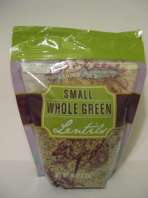 Trader Joe's 3 Packs Small Whole Green Lentils 16 Oz.