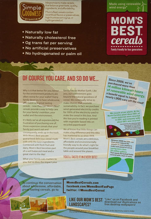 Mom's Best Natural Cereals 13 oz (Pack 4) Mom's Best - Crispy Cocoa Rice
