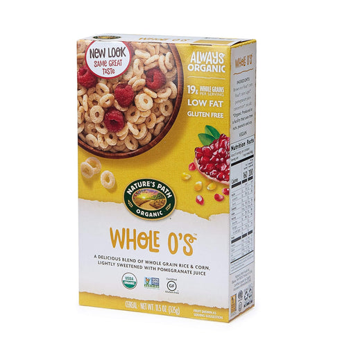 Nature's Path Organic Gluten Free Whole O's Cereal, 11.5 Oz. (Pack of