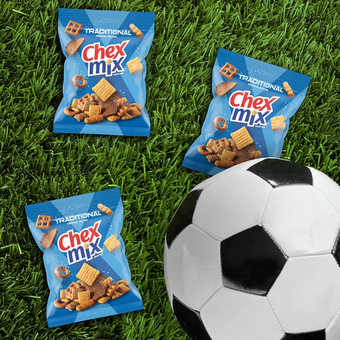 Multipack, 10 17.5 oz Chex Mix Snack Mix, Traditional Original Recipe, Pub Mix Snack Bags, Ct