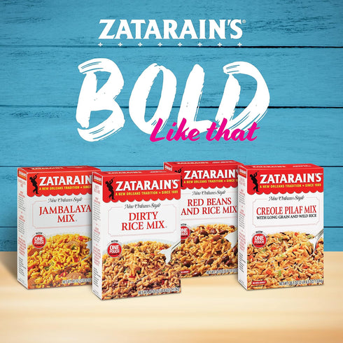40 oz 40 Zatarain's Dirty Rice Mix, - One Ounce Box of New Orleans Style Dirty Rice Mix with Premium Blend of Long