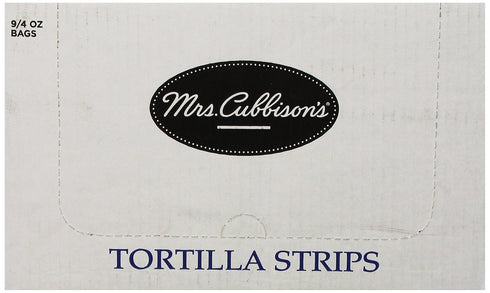 4 Pack 9 Mrs. Cubbison's Tri- Color Tortilla Strips | Ounce, of | Low Carb | Crunchy Snack and Salad Topper
