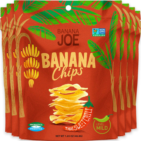 Banana Chips Dried Bananas Healthy Chips - (Thai Sweet Chili) Immune Support