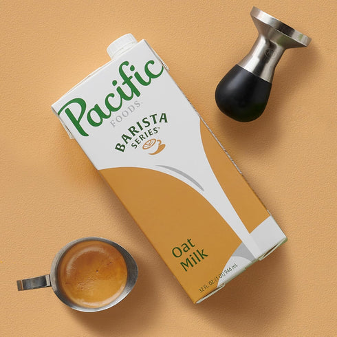 32 oz Pacific Foods Barista Series Original Oat Milk, Plant Based Milk, Carton