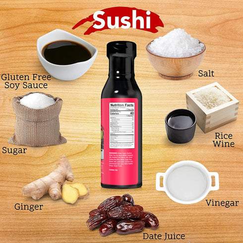 Otafuku Sushi Eel Sauce, Japanese Unagi Sauce, Gluten Free, 15 Oz