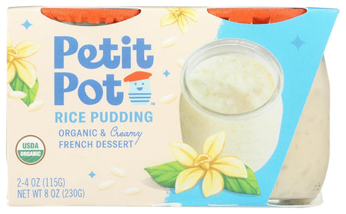 PETIT POT Organic French Rice Pudding, 8 OZ