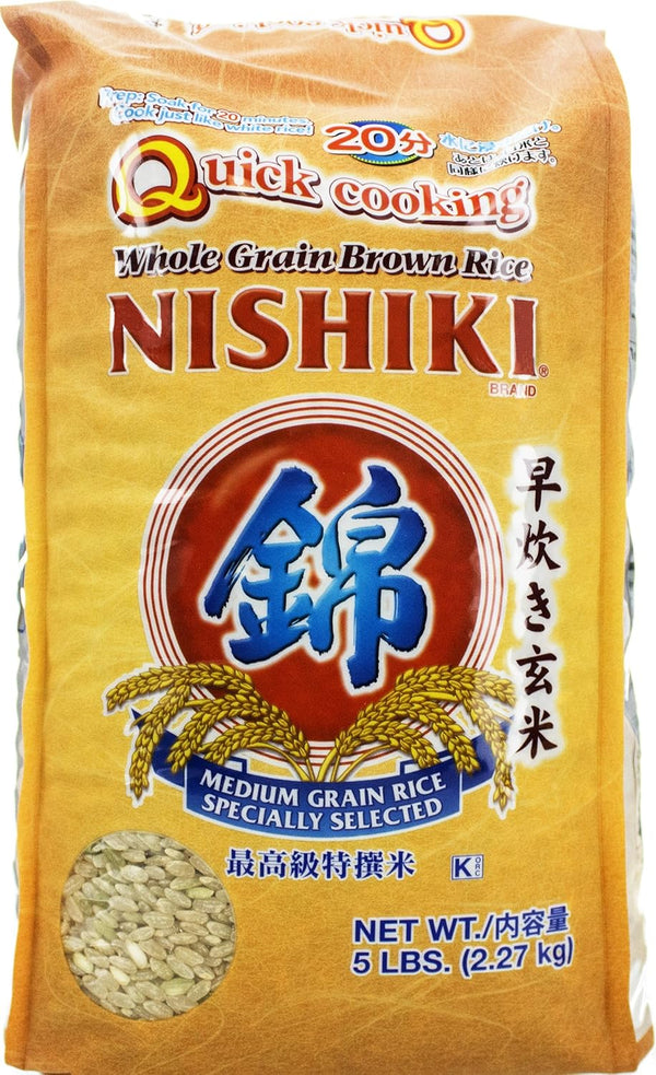 Nishiki Quick Cooking Brown Rice, 5-Pound Bag