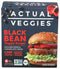 Actual Veggies , Burger Plant Based Black Grocery Frozen, 12 Ounce
