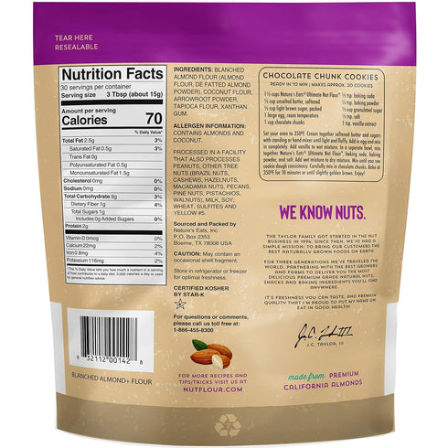 16 Nature's Eats Ultimate Nut Flour, Almond, Ounce
