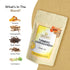 BREWIX, Turmeric Ashwagandha Herbal Tea Bags (20 Pyramid Tea Bags) Real Ingredients From India, Caffeine Free & Naturally Gluten Free | 100% Pure Herbal Blend Packed in Resealable Ziplock Pouch