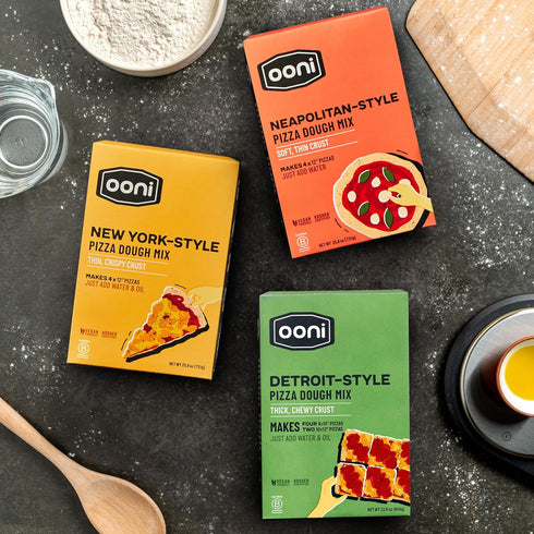 25 oz (725g) 4 8.8 oz (250g) 3 Ooni Neapolitan Style Pizza Dough Mix - Makes x dough balls in hours