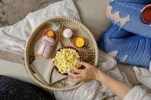 Country 4.5 (4.5 oz Amish Popcorn | Fine White Popcorn Salt - Ounce | Old Fashioned, Non-GMO Jar)
