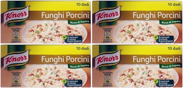 Knorr : "Funghi Porcini" Bouillon Cubes, Porcini Mushrooms Taste * Pack of 4