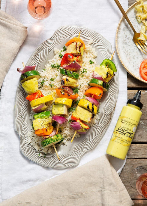 8.25 Terrapin Ridge Farms Coconut Curry Aioli Garnishing Sauce One Ounce Squeeze Bottle Gluten-Free, Keto-Friendly, Low