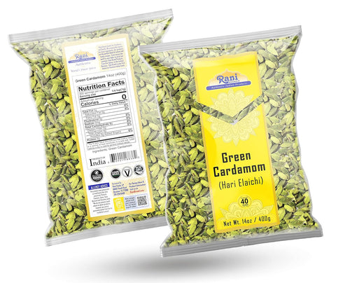 14oz (400g) Rani Green Cardamom Pods Spice (Hari Elachi) ~ All Natural | Vegan | Gluten Friendly | NON-GMO | Kosher |