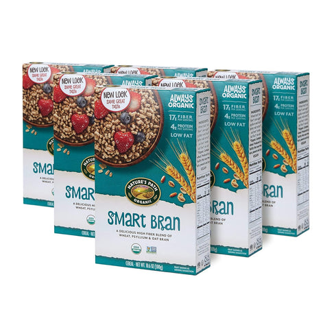 10.6 (Pack 6), 17g 4g Nature's Path Organic Smart Bran Cereal, Ounce of Non-GMO, Fiber, Protein
